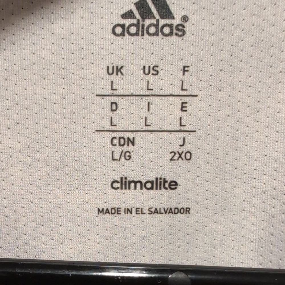 Adidas Heather Gray Tee with Black Logo - Picture 2 of 3
